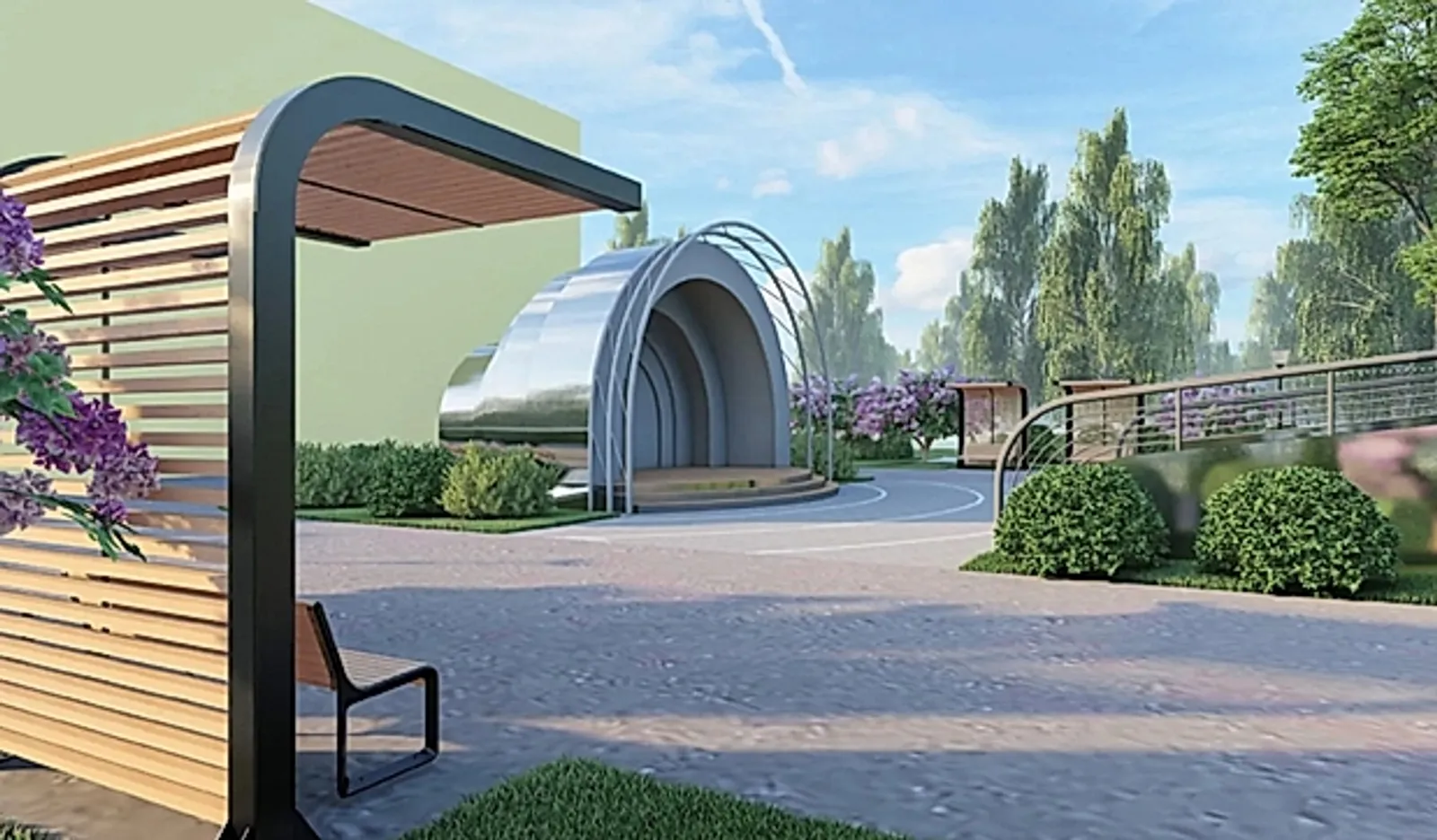 В Октябрьском благоустроят территорию у музыкального колледжа