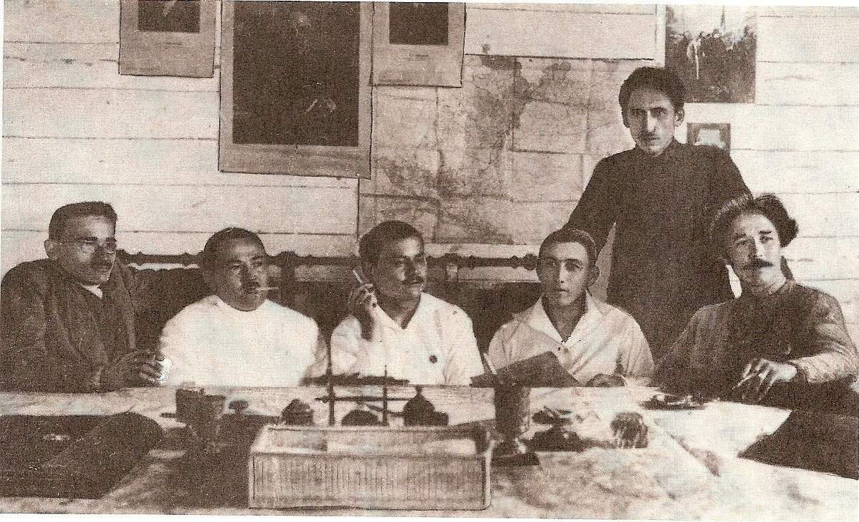 Члены Башревкома в Саранске:  второй слева – Аллабирде Ягафаров. 1919 год.