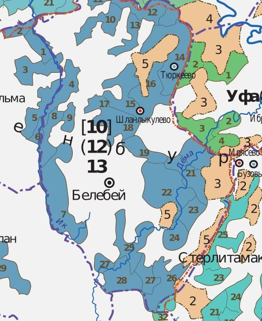 Башкирский род канглы: география и поколения
