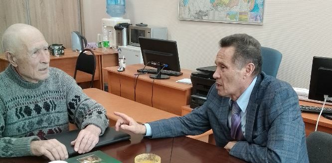 С академиком Ф.Файзуллиным. 2023 г.